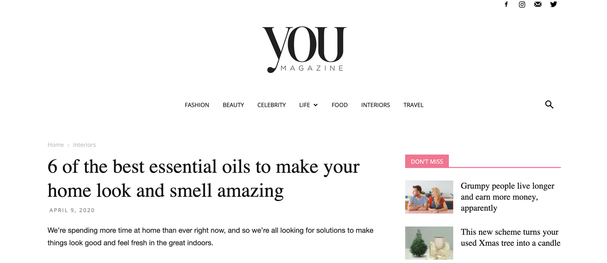 you magazine sunday of london